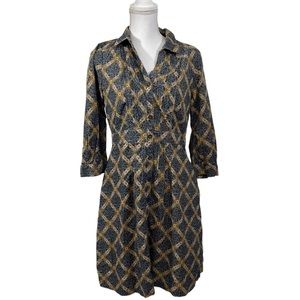 Anthropologie Maeve Whitewick Manor Fine Pin Wale Corduroy Dress. Flattering fit